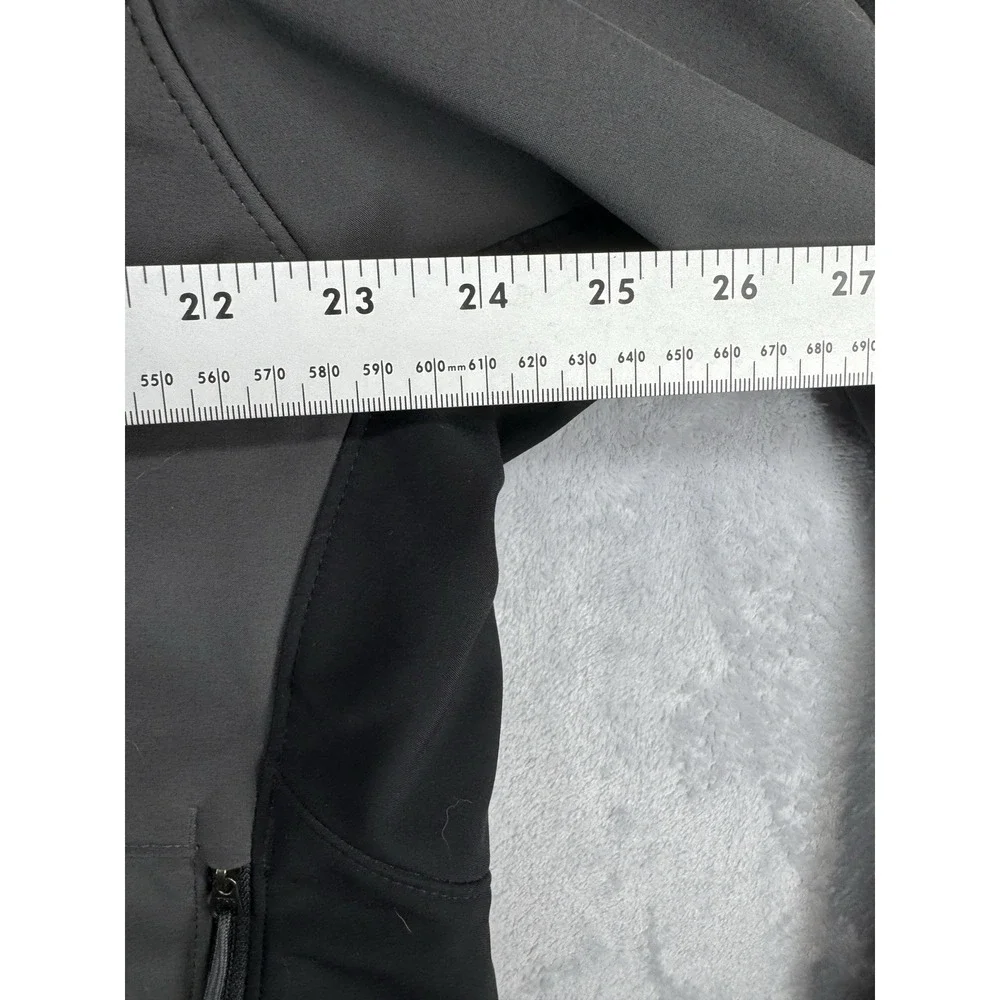 The North Face Softshell Fleece Lined Jacket Black Gray Men's Size XL